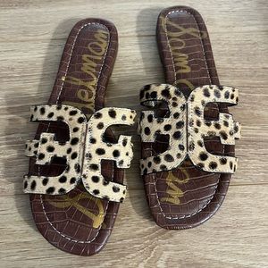 Faux leopard sam Edelman sandals